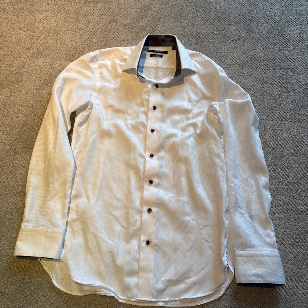 Men’s white button down